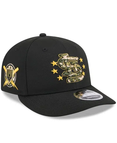 New Era Men's Black St. Louis Cardinals 2024 Armed Forces Day Low Profile 9fifty Snapback Hat