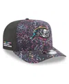 New Era Men's Black Tampa Bay Buccaneers 2025 Nfl Crucial Catch A-frame 9fifty Snapback Hat In Gray