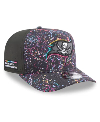 New Era Men's Black Tampa Bay Buccaneers 2025 Nfl Crucial Catch A-frame 9fifty Snapback Hat In Gray