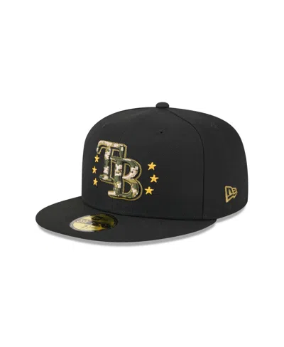 New Era Men's Black Tampa Bay Rays 2024 Armed Forces Day On-field 59fifty Fitted Hat