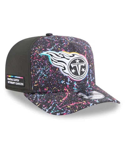 New Era Men's Black Tennessee Titans 2025 Nfl Crucial Catch A-frame 9fifty Snapback Hat In Gray