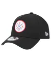 New Era Men's Black Texas Rangers 9forty A-frame Adjustable Hat In Black