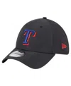 New Era Men's Black Texas Rangers Night 39thirty Flex Hat In Black