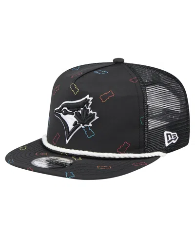 New Era Men's Black Toronto Blue Jays Gummy Golfer Trucker Adjustable Hat