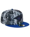 New Era Men's Black Toronto Blue Jays Sands 59fifty Fitted Hat In Black