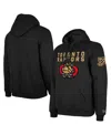 New Era Men's Black Toronto Raptors 2024/25 City Edition Chenille Heavyweight Pullover Hoodie In Black