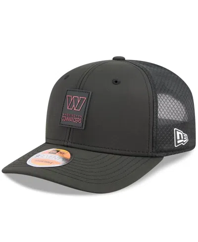 New Era Men's Black Washington Commanders 2025 Sideline 9seventy Trucker Adjustable Hat