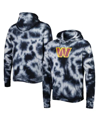 New Era Men's Black Washington Commanders Team Tie-dye Pullover Hoodie