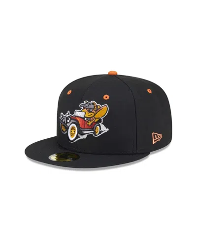 New Era Men's Black Winston-salem Dash Theme Nights 59fifty Fitted Hat
