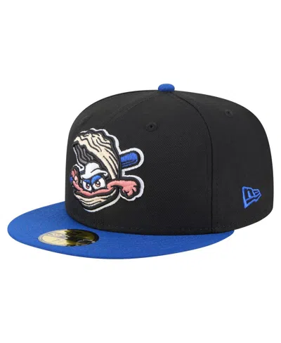 New Era Men's Black/blue Biloxi Shuckers Authentic Collection 59fifty Fitted Hat In Multi