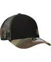 New Era Men's Black/camo Chase Briscoe Trucker 9forty Adjustable Hat