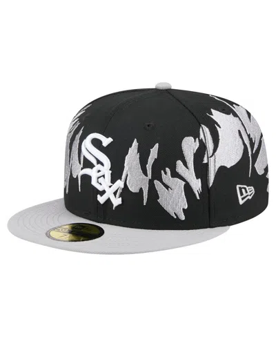 New Era Men's Black/gray Chicago White Sox Retro Pattern 59fifty Fitted Hat In Multi