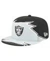 New Era Men's Black/gray Las Vegas Raiders Break 59fifty Fitted Hat In Black