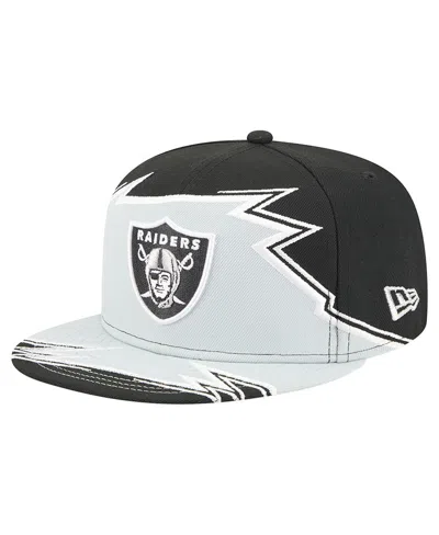 New Era Men's Black/gray Las Vegas Raiders Break 59fifty Fitted Hat