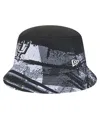 New Era Men's Black/gray San Antonio Spurs Tip-off Bucket Hat In Black,gray