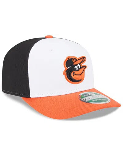 New Era Men's Black/orange Baltimore Orioles Player Replica 9seventy Adjustable Hat In Black,orange