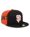 NEW ERA MEN'S BLACK/ORANGE SAN FRANCISCO GIANTS GAMEDAY SIDESWIPE 59FIFTY FITTED HAT