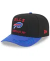 New Era Men's Black/royal Buffalo Bills 2025 Nfl Draft A-frame 9fifty Snapback Hat In Black,royal