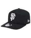 New Era Men's Black/white San Francisco Giants 19twenty Adjustable Hat In Black