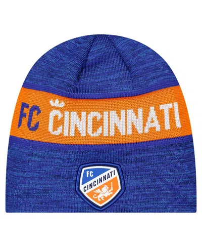 New Era Men's Blue Fc Cincinnati 2025 Kickoff Beanie In Multi