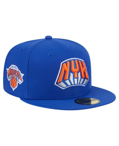 New Era Men's Blue New York Knicks Deceptor 59fifty Fitted Hat