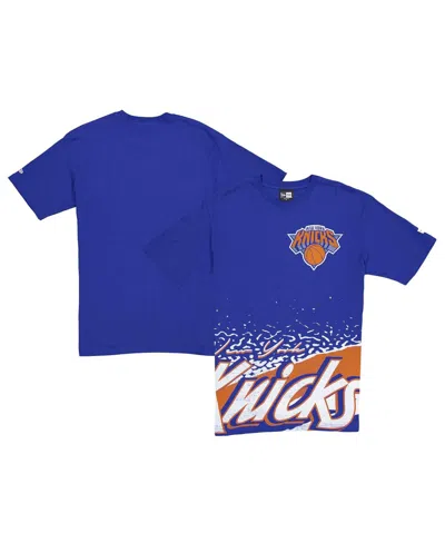 New Era Men's Blue New York Knicks Sport Classic T-shirt