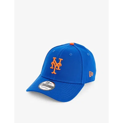 New Era Mens Blue New York Mets Logo-embellished Woven Baseball Cap