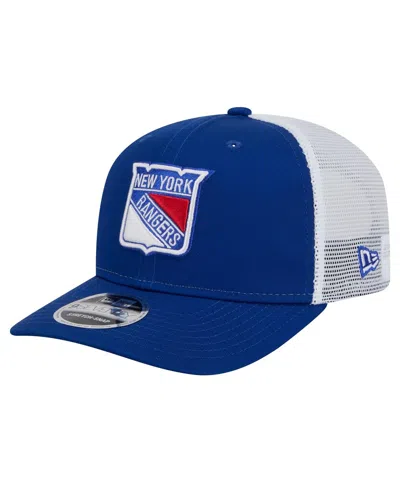 New Era Men's Blue New York Rangers Core Trucker 9seventy Stretch-snap Hat
