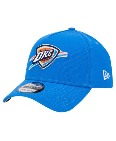 New Era Men's Blue Oklahoma City Thunder A-frame 9forty Adjustable Hat