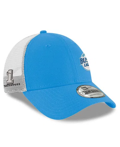 New Era Men's Blue Ross Chastain Busch Light 9forty Trucker Adjustable Hat In Blue,white