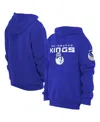 New Era Men's Blue Sacramento Kings 2024/25 City Edition Chenille Heavyweight Pullover Hoodie In Blue