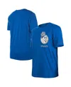 New Era Men's Blue Sacramento Kings 2024/25 City Edition Chenille Heavyweight T-shirt In Blue