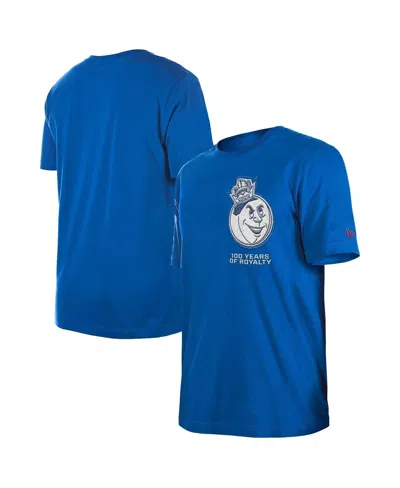 New Era Men's Blue Sacramento Kings 2024/25 City Edition Chenille Heavyweight T-shirt