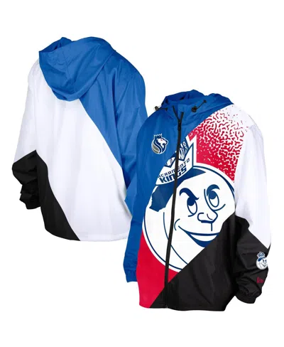 New Era Men's Blue Sacramento Kings 2024/25 City Edition Full-zip Windbreaker Jacket