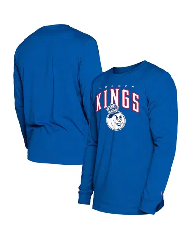 New Era Men's Blue Sacramento Kings 2024/25 City Edition Long Sleeve T-shirt