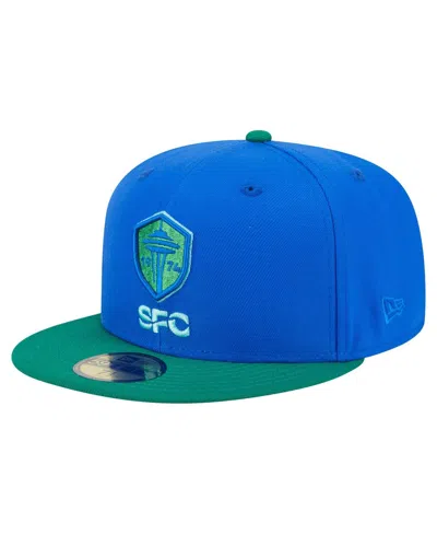 New Era Men's Blue Seattle Sounders Fc 2025 Kickoff 59fifty Fitted Hat