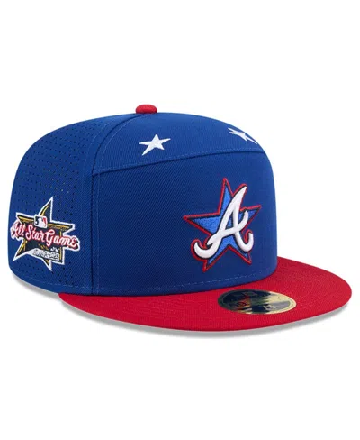 New Era Men's Blue/red Atlanta Braves 2025 Mlb All-star Game Workout Side Patch 59fifty Fitted Hat In Multi