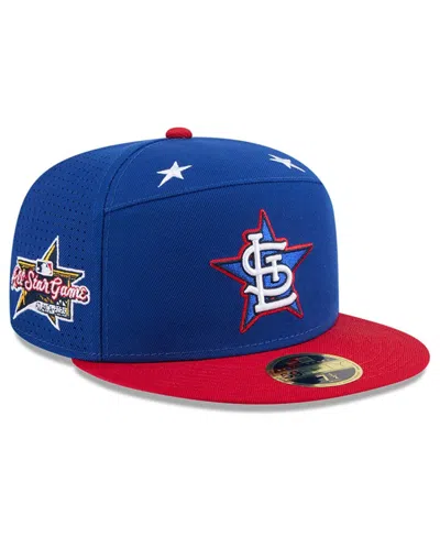 New Era Men's Blue/red St. Louis Cardinals 2025 Mlb All-star Game Workout Side Patch 59fifty Fitted Hat In Multi