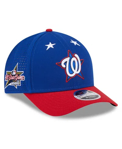 New Era Men's Blue/red Washington Nationals 2025 Mlb All-star Game Workout 9forty M-crown Adjustable Hat In Multi
