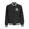 New Era Men's Bomber Jacket Mlb Team Wordmark Bomber Neyyan Black/white In Black/white
