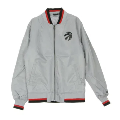 New Era Men's Bomber Jacket Nba Team Apparel Varsity Torrap In Gray/original Team Colors