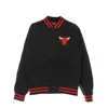 New Era Men's Bomber Jacket Nba Team Wordmark Bomber Chibul In Black/original Team Colors
