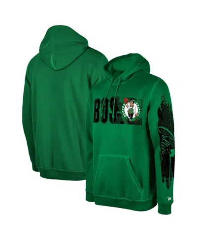 New Era Men's Boston Celtics Green Tip-off Collection Pullover Hoodie