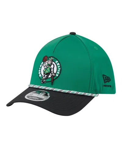New Era Men's Boston Celtics Rope Embellishment 39thirty Stretch-fit Baseball Cap In Green