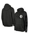 New Era Men's Brooklyn Nets Charcoal Tip-off Collection Pullover Hoodie In Charcoal