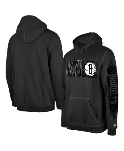 New Era Men's Brooklyn Nets Charcoal Tip-off Collection Pullover Hoodie