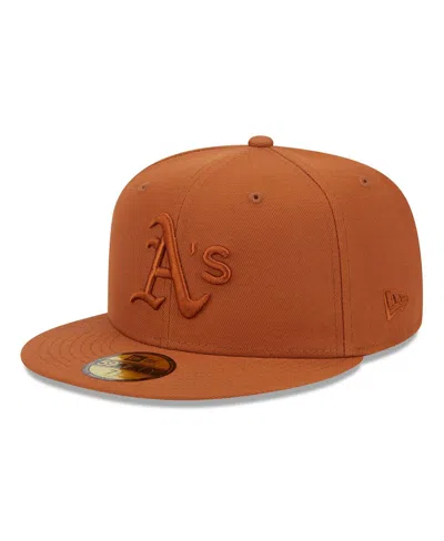 New Era Men's Brown Athletics Spring Color 59fifty Fitted Hat