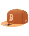 New Era Men's Brown Boston Red Sox Spring Color Two-tone 9fifty Snapback Hat In Brown