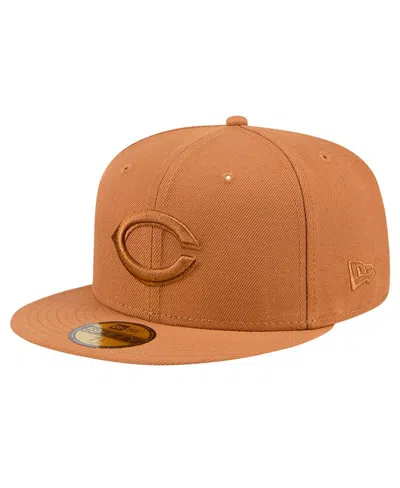 New Era Men's Brown Cincinnati Reds Color Pack 59fifty Fitted Hat