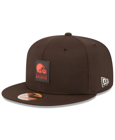 New Era Men's Brown Cleveland Browns 2025 Sideline 59fifty Fitted Hat
